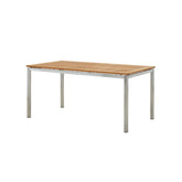 7-Piece Outdoor Dining Set with Sturdy Solid Wood Table and Aluminum Chairs